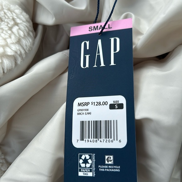 Gap women’s jacket size small cream color new - Picture 7 of 11